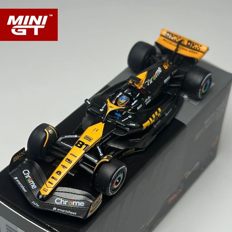 مينيجت 1:64 ماكلارين MCL60 # 4 لاندو نوريس # 81 أوسكار بيستري 2023 F1 سيارة سباق سبيكة سيارة موديل 767 768 #4