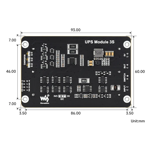 Imagem -06 - Fonte de Alimentação Ininterrupta Via I2c Bus Raspberry pi Ups Hat Suporte Bateria 18650 li 5v pi Modelo b