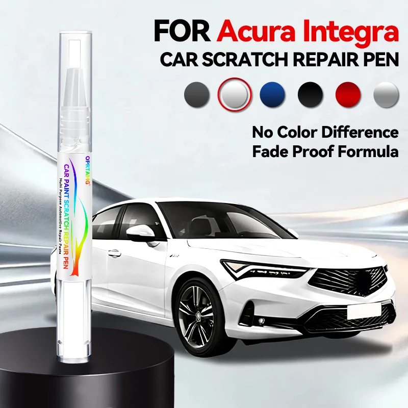 

Ручка-корректор для ремонта автомобильной краски (1996-2026 Acura Integra), аксессуары для устранения царапин, цвета: белый, черный, серебристый
