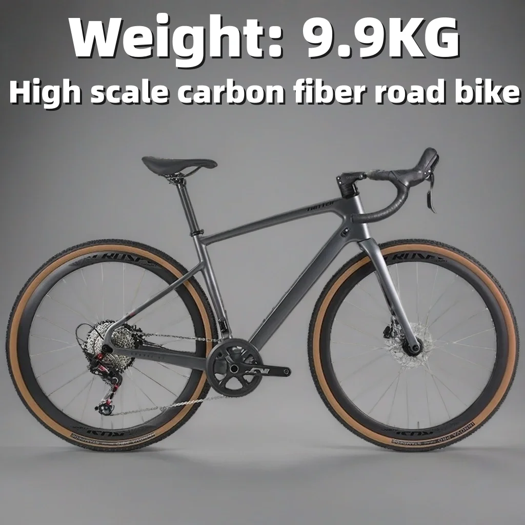 700*40C Carbon Fiber Frame Cross-Country Bicycle gravel MTB bike Road Bike Full Oil Disc Road Racing Inner Cable aldult student