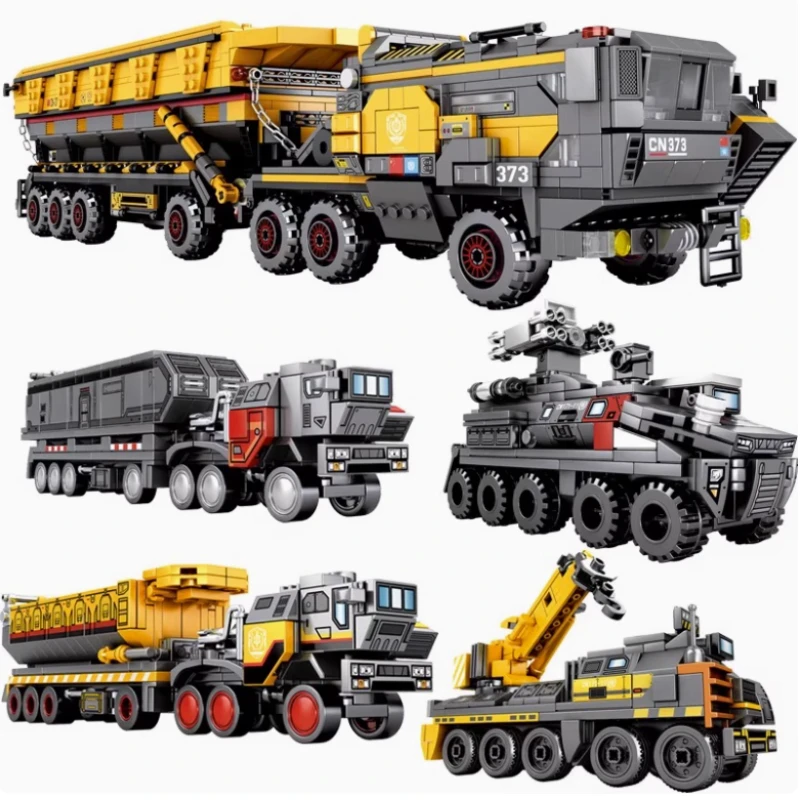 

Модель Странной Земли, строительные блокиMOCBoxtype Troop Carrier, инженерная машина, солдат, бронеавтомобиль, игрушки для детей, подарки для мальчиков