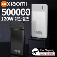 Xiaomi 50000mAh PowerBank 120W Portable Super Fast Charger External Battery PowerBank High Capacity PowerBank For iPhone Samsung