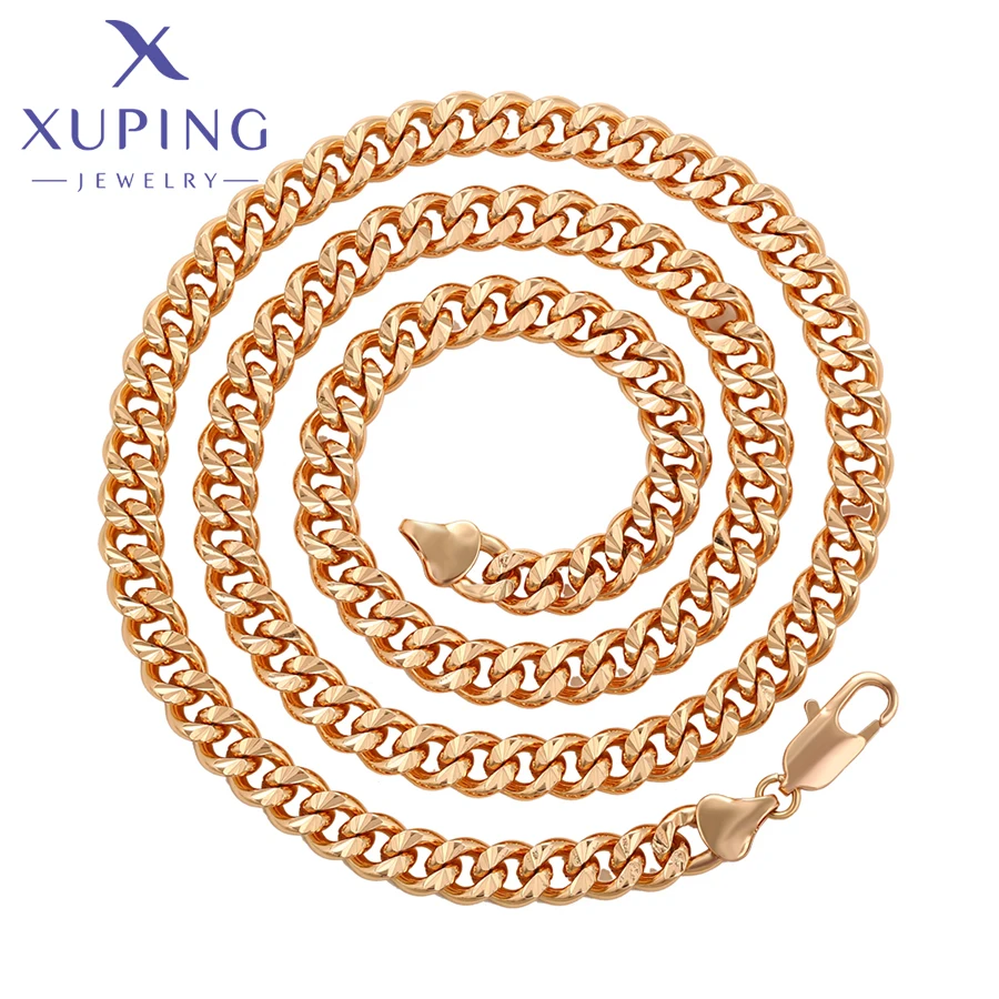 

Ювелирные изделия Xuping, Новое поступление, большое 60 см золотого цвета, ожерелье для женщин и мужчин, рождественская вечеринка, подарки с пожеланиями X000981805