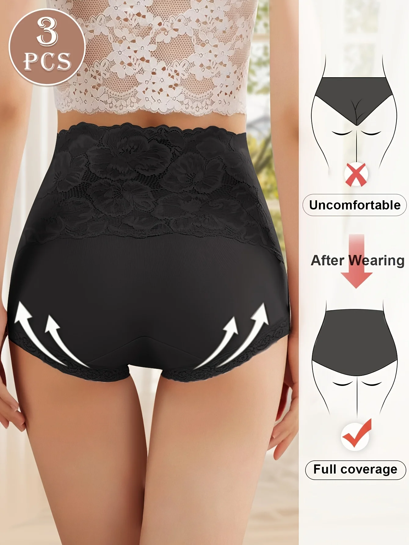 Thumbnail 3 - #16 Latest Womens Lace Trim Comfort Panties Updates