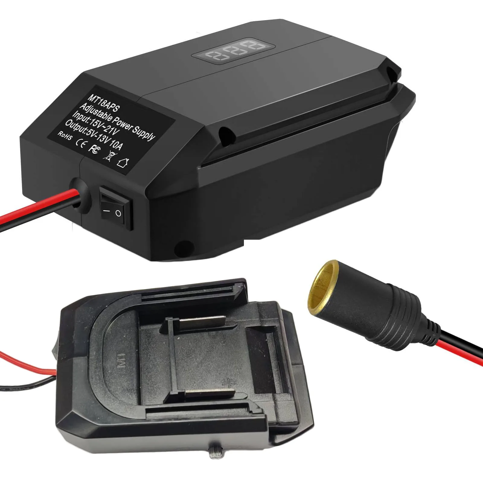 

Step Down Converter Battery Power Adapter Car Regulator For DCB200 For BL1815B Battery Adapter Converter Power Tools