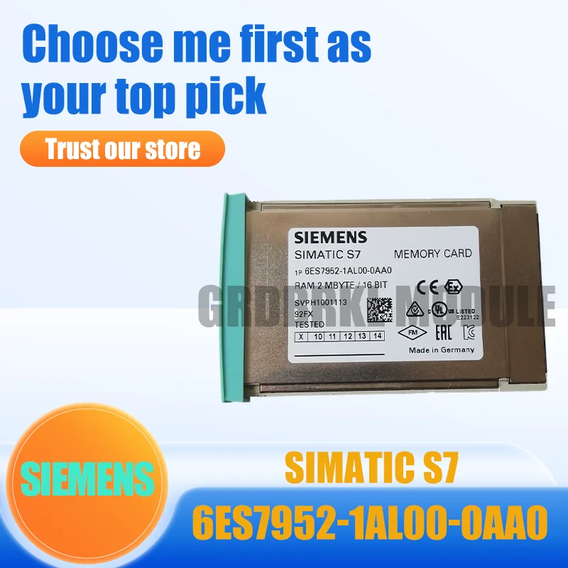 

Новая оригинальная карта памяти SIMIENS 6ES7952-1AL00-0AA0 6ES7 952-1AL00-0AA0