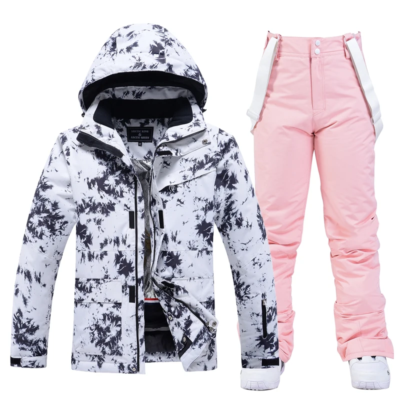 New Ski Suit Women Thick Warm Winter Outerwear Snowboard Jacket High Quality Ski Jacket Waterproof Snow Jacket and Ski Trousers