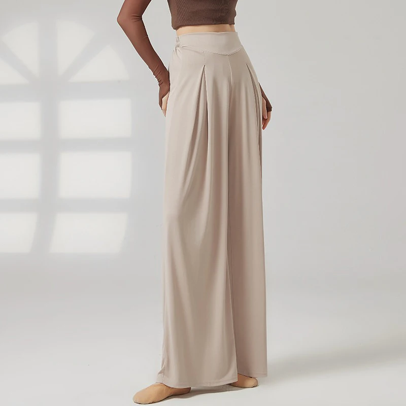 

Women's Solid Color Wide-Leg Loose Casual Pants Comfortable Dance Yoga Loose Fit Trousers