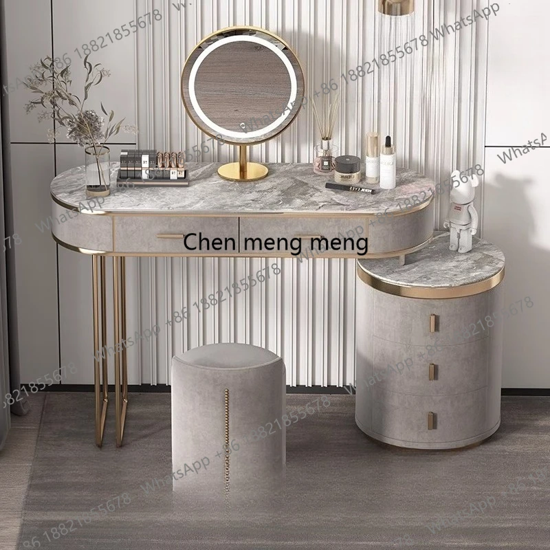 

European Luxury Dressing Table Mirror Stool Solid Wood Dressing Table Modern Fashionable Coiffeuse De Chambre Home Accessories