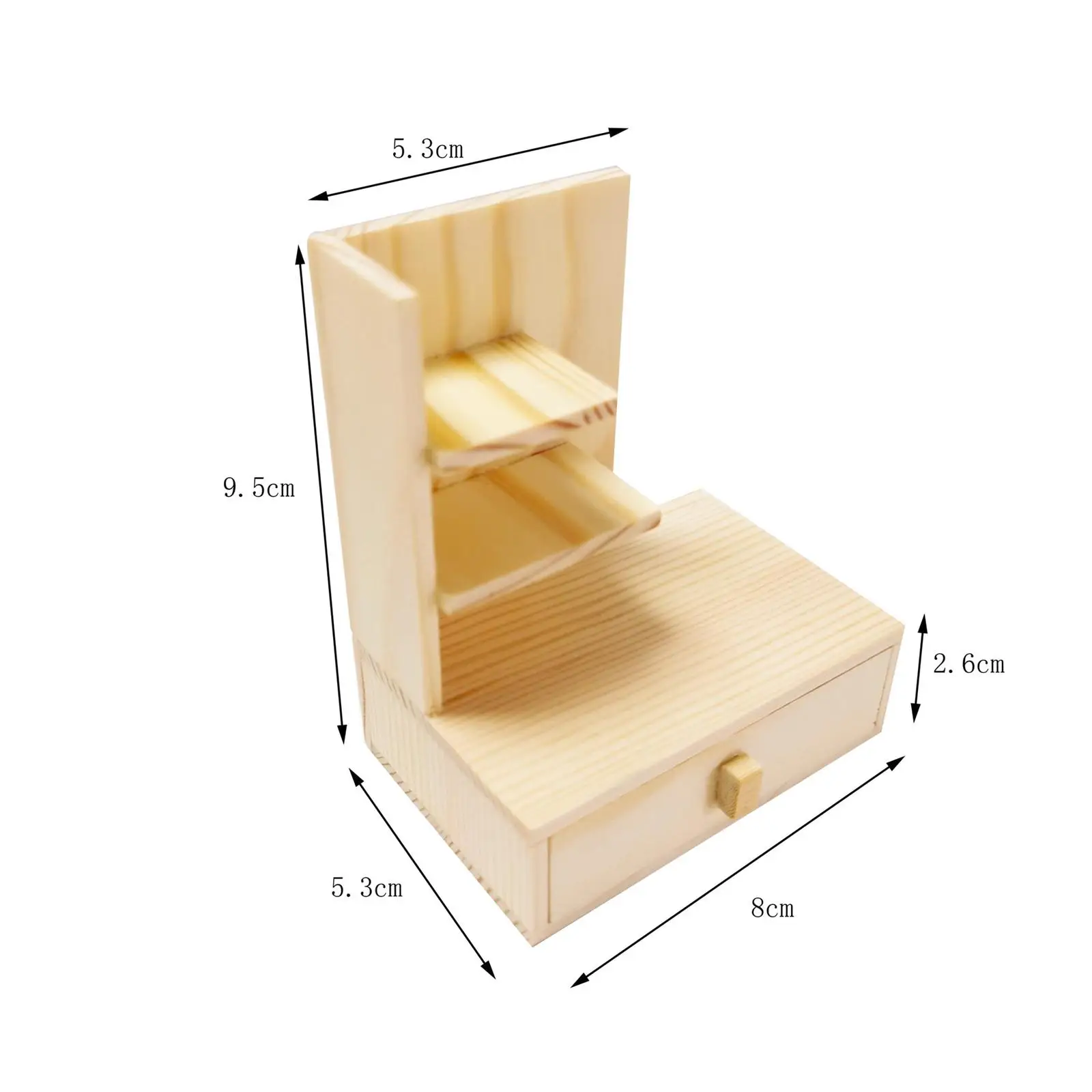 Poppen Huis Meubels Slaapkamer Mini Miniatuur Hout Model Ornament Woonkamer Decor 1:12 Poppenhuis Kast Poppenhuis Accessoires