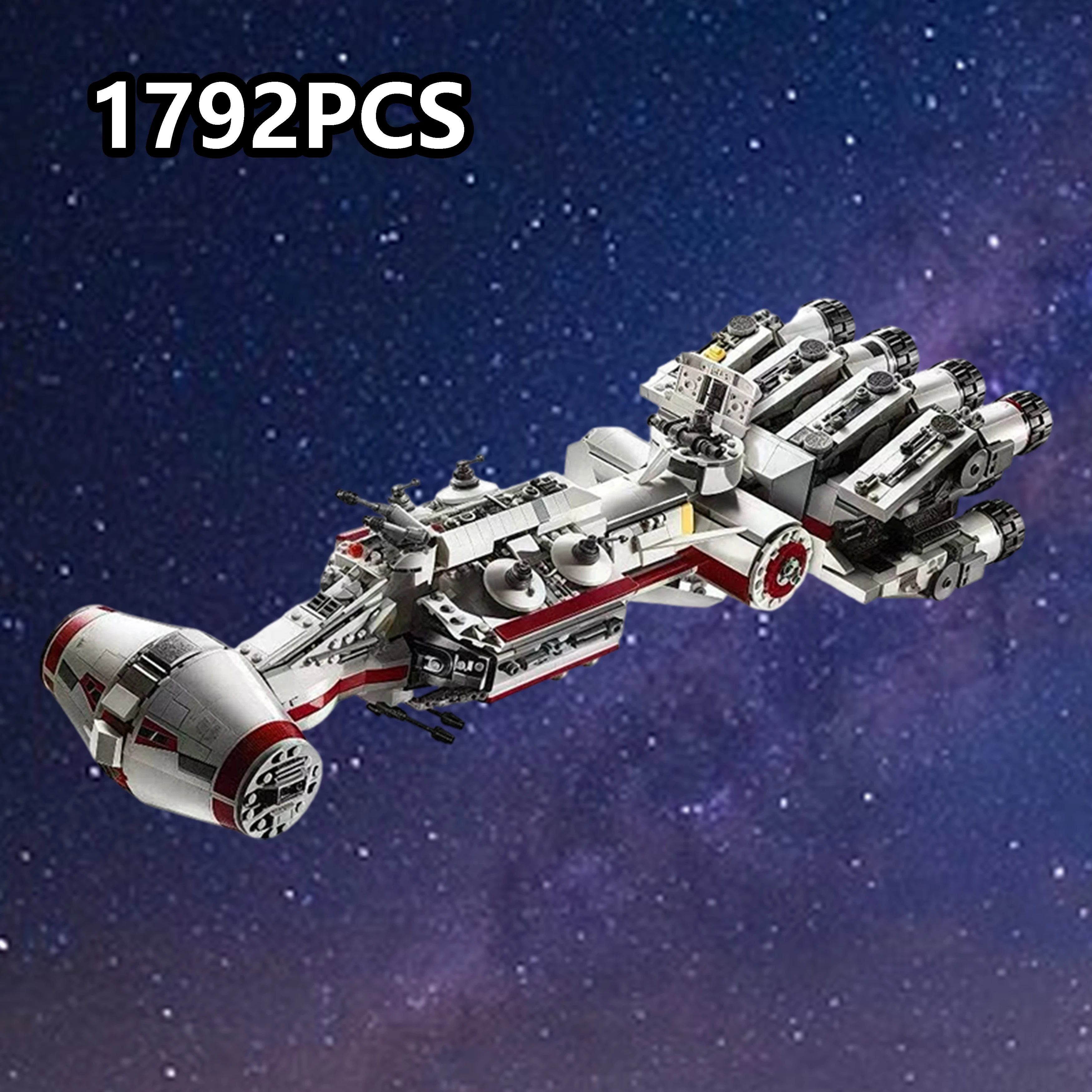 

1792 шт., строительные блоки Tantive IV Starship, серия Galaxy, модель космического крейсера, игрушка в подарок для фанатов, модель, подарок, Рождественский подарок