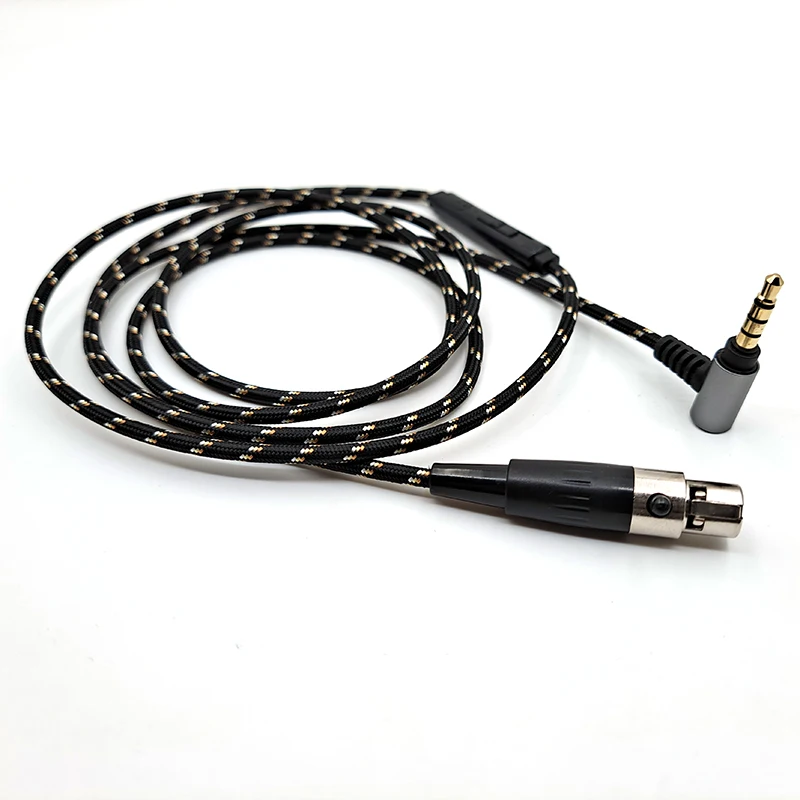 For Pioneer AKG Q701 K272 K371 K141 K240S K271MK K171 H118 H128  Earphone Replaceable 3.5mm to MINI XLR 3PIN Nylon Braided Cable