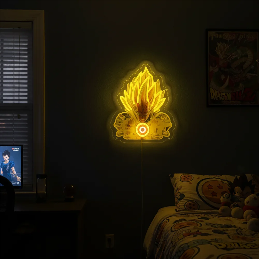 

Custom Anime Acrylic Neon LED Light/Lamp Dragon Ball Artwork for Home Festival Decor Party Bar Hotel Salon Business Shop,Etc.