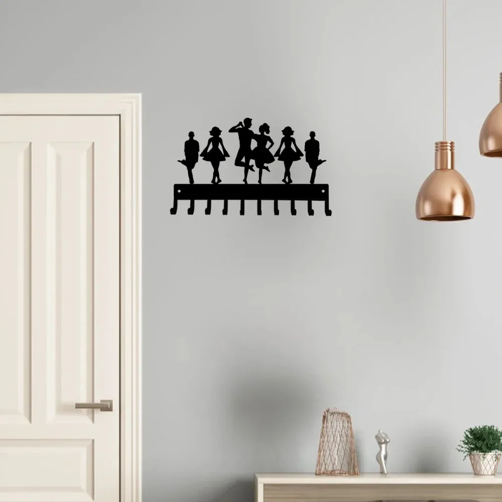 14.5in Irish Dance Medal Hanger, Metal Wall Rack with 10 Hooks view 5