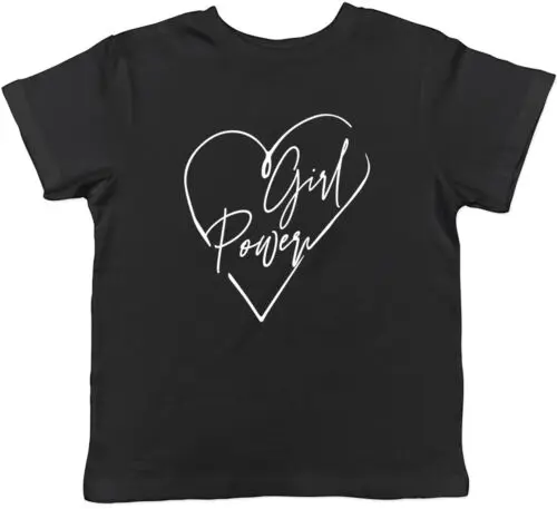 Girl Power Childrens Kids T-Shirt Boys Girls