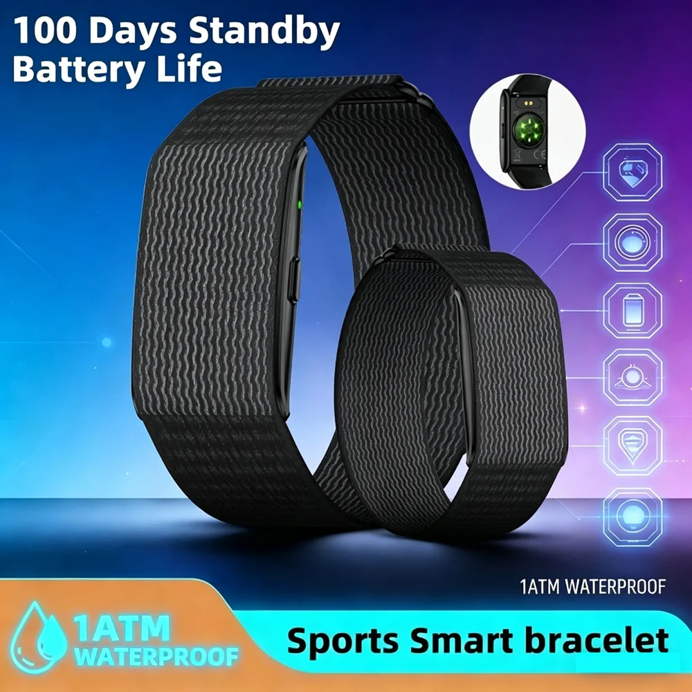 LAXASFIT 2026 New No Screen Smartwatch Men Running Trajectory Ultra Light Bracelet Blood Oxygen Heart Rate 24H Health Sport