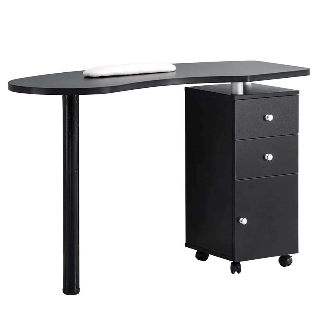 Hongzi один Маникюрный Стол с черной текстурой Маникюр тату вышивка Рабочий стол для маникюра с шкафом Прямая поставка