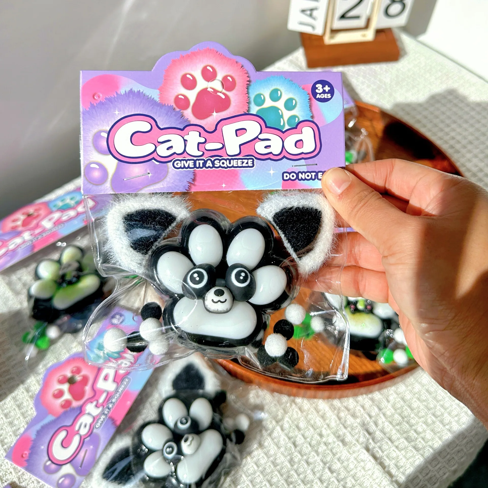 Cartoon Panda Foot Soft Cat Foot Antistress Paws Fidget Toys Funny Tapa Foot Girl Kids Adult Sensory Stress Reliever Toys Gifts