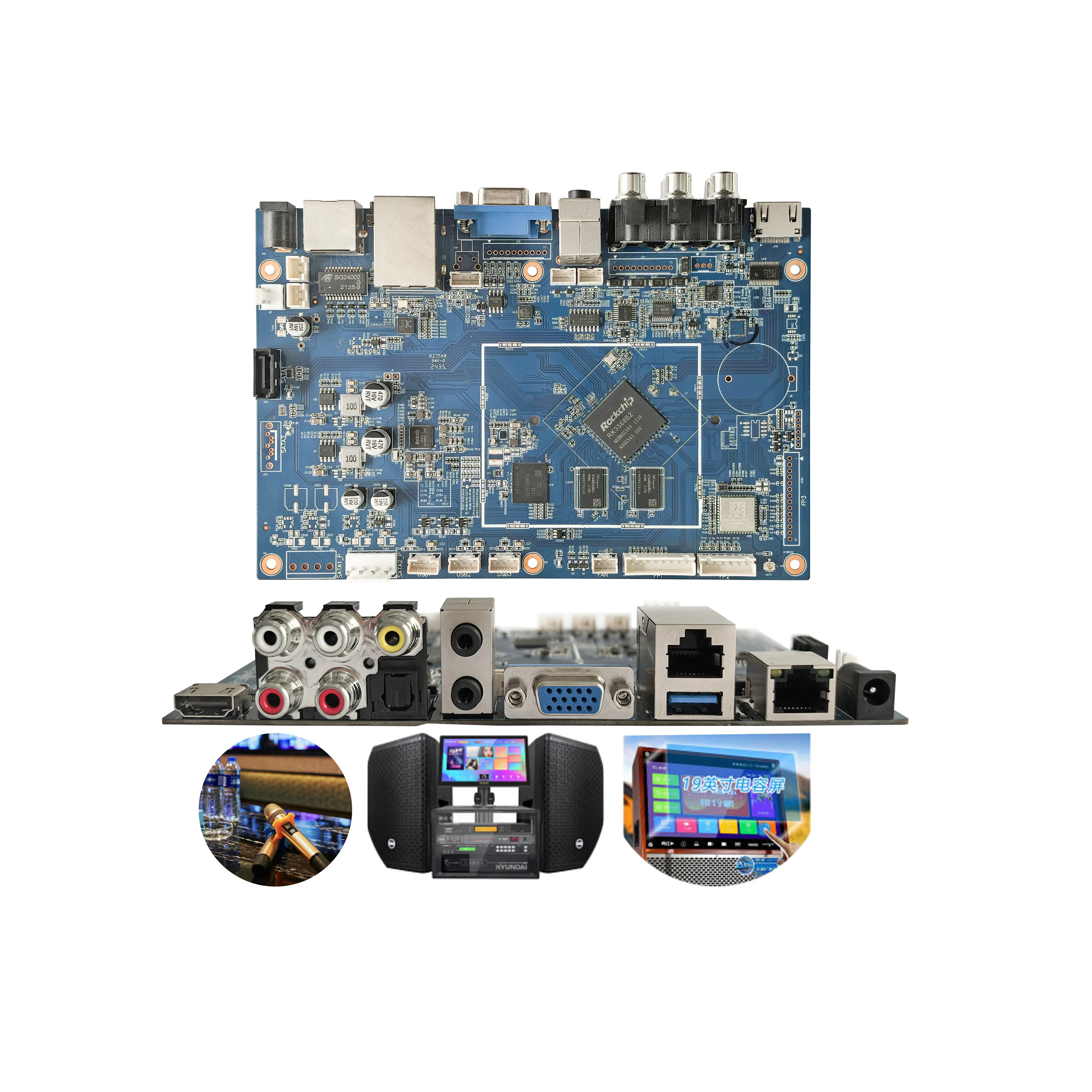 

Arm Rockchip Android Core Board Rk3568 Dual-screen VGA/AVOUT/HD MI Output Gigabit Ethernet 1000M Auto-negotiation Motherboard