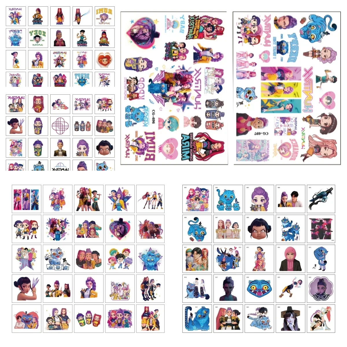 25PCMultiple styles to choose from, cartoon tattoo stickers, children's water transfer stickers, party toys, cartoon gifts