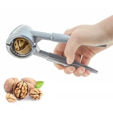 다기능 너트 크래커 주방 너트 탈곡기 클립 도구 아연 합금 호두까기 인형 아몬드 호두 피칸 헤이즐넛 탈곡기 균열