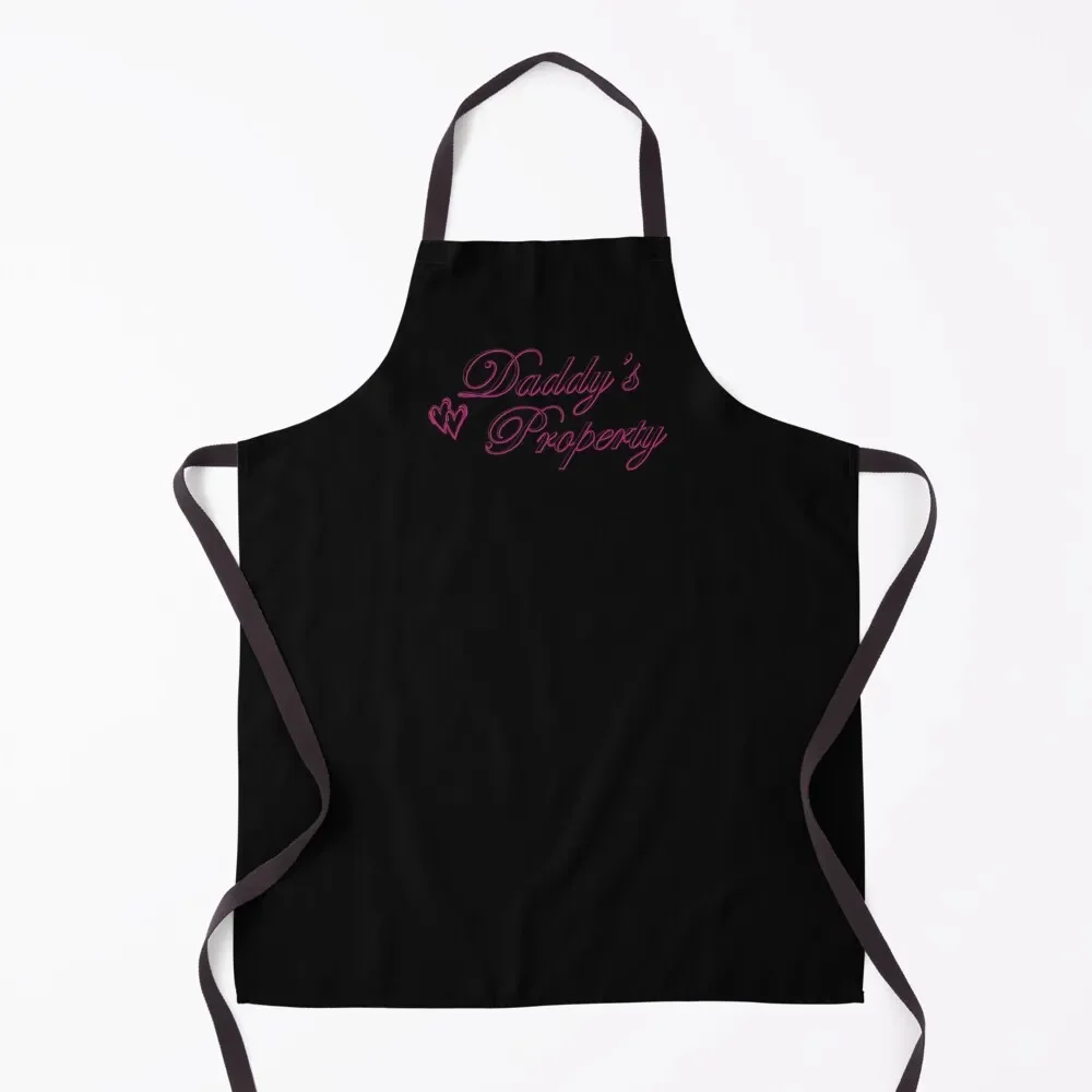 

Daddy's Property on Black Apron kitchen girl christmas kitchen cloths Dress Waterproof Apron