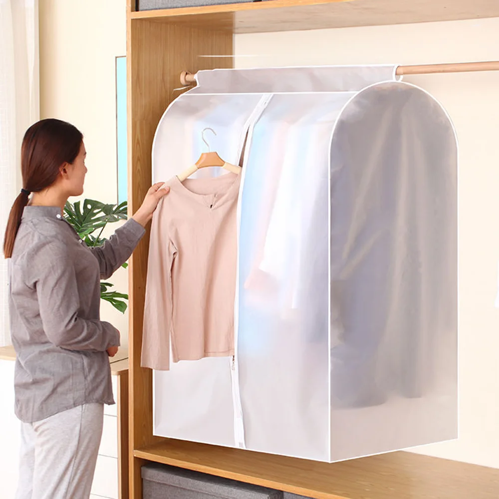 3D Large Clothes Dustproof Cover Garment Suit Dress Coat Waterproof Clothing Protector Hanging Organizer Wardrobe Storage Bag