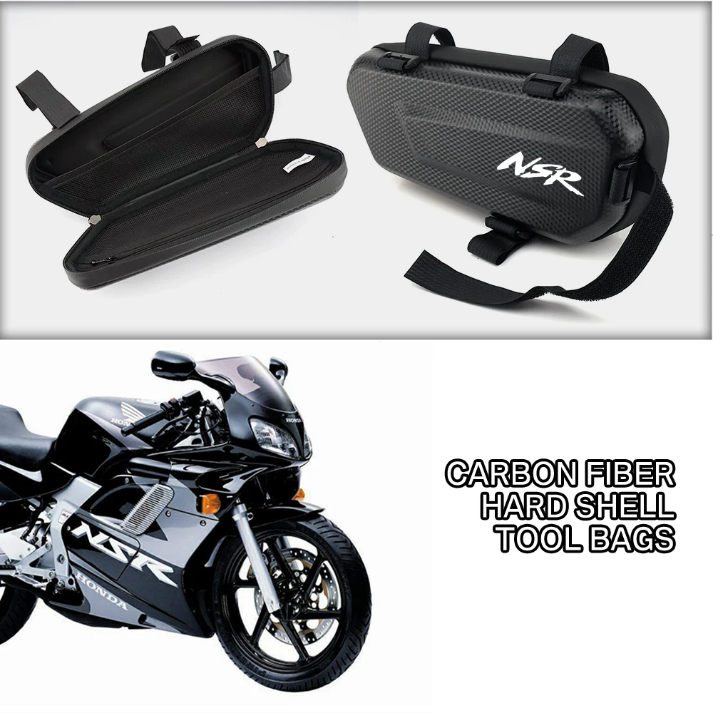 EVA Hard Shell Thickened Fabric Motorcycle Storage Bag Side Bag For Honda NSR250R NSR125 NSR50 NSR80 NSR250SP NT1100 Navi