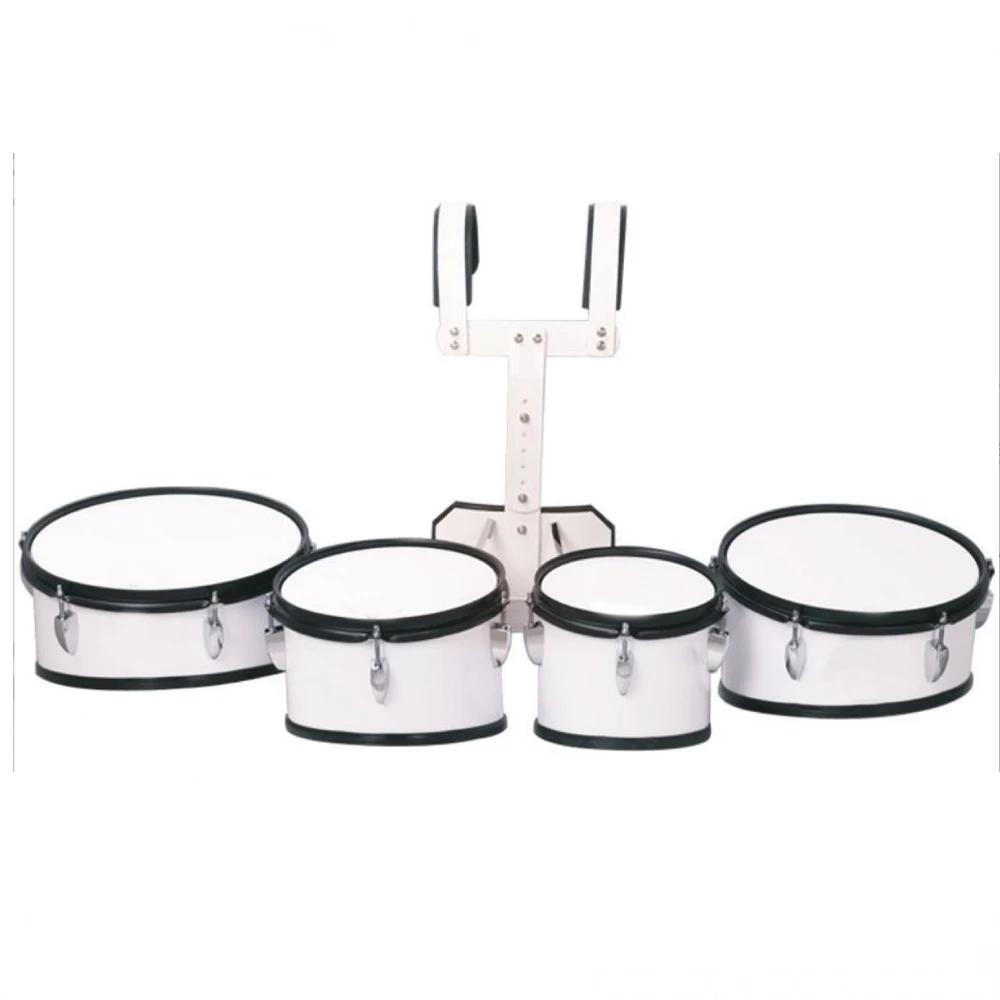 

Custom Percussion Instrument Music Performance Student Marching Snare Drum Set With Carrier 4 Drums