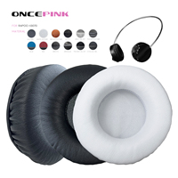 Oncepink Replacement Ear Pads for Rapoo H3070 Headphone Thicken Velvet Cushion Protein Leather Black Earmuffs