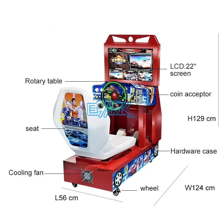 22-дюймовый Lcd Монетный видеоаркад другая электронная детская игровая машина