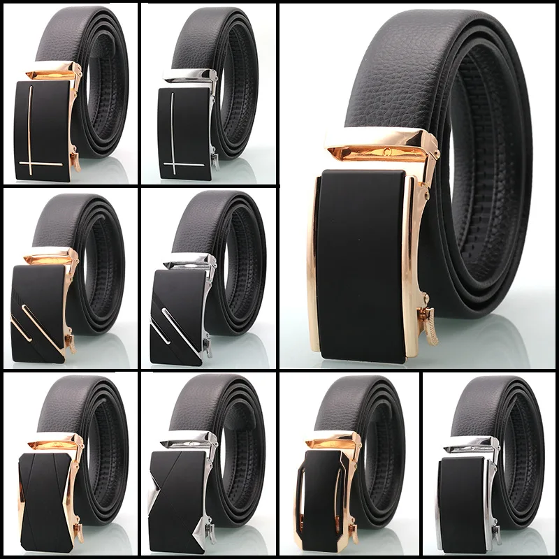 Mens Belt Leather Ratchet Belt For Men Dress and Casual with Adjustable Buckle,1.38