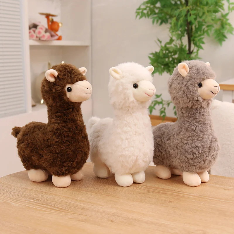 1 unidad de 30cm, juguetes de peluche Kawaii Alpacasso, muñecos de peluche de Alpaca, juguete de animales de peluche suave, regalo de cumpleaños y Navidad para niñas y bebés