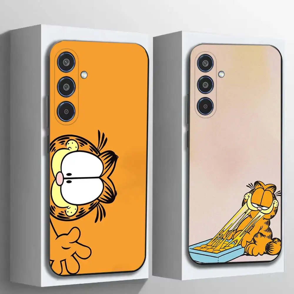 Cute Cat G-GarfieldS Phone Case For Samsung Galaxy A12 13 Note 10Pro 20Ultra A20 21 30 31 40 41 A71 72,Matte Soft Back Cover