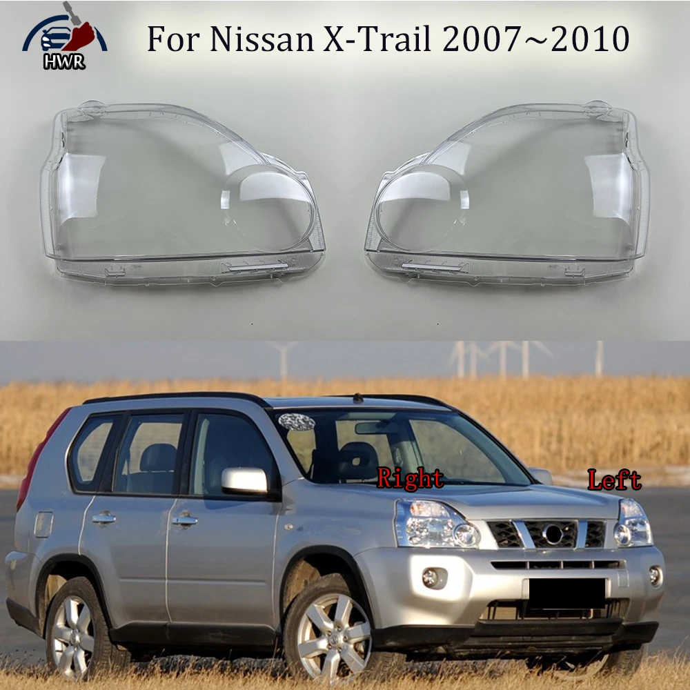 

For Nissan X-Trail 2007 2008 2009 2010 Headlamp Cover Headlight Shell Transparent Lens Plexiglass Replace Original Lampshade