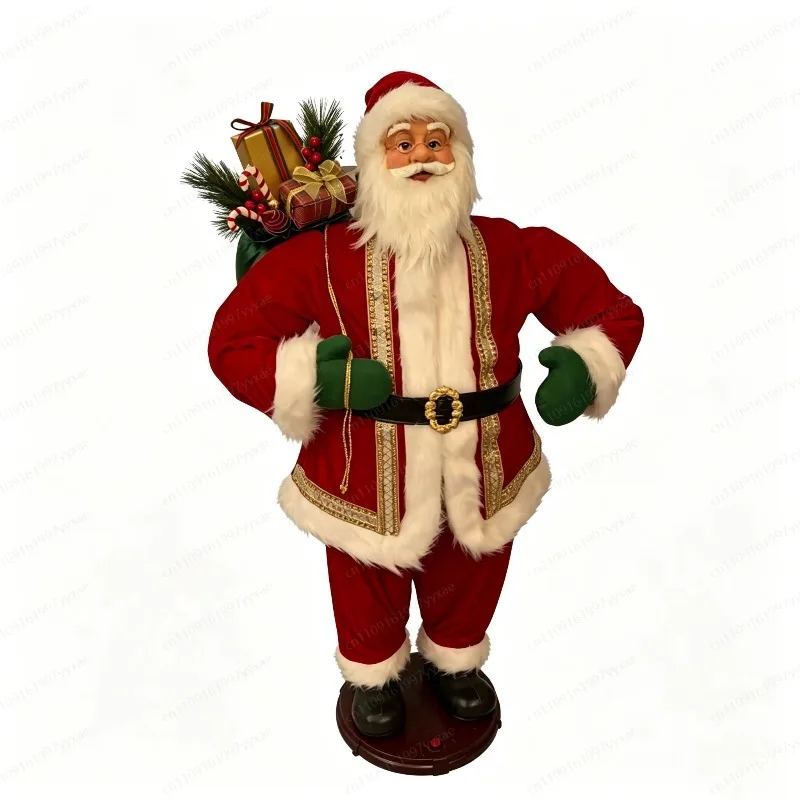 Animated Santa's latest luxury electric Santa dance music toy 60 inches (150 cm)