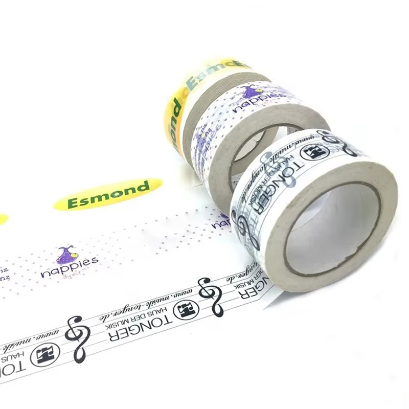 

Customization Free Design Custom Printed BOPP Packing Tape with your brand logo small MOQ Strong and Super Sticky Package Tape