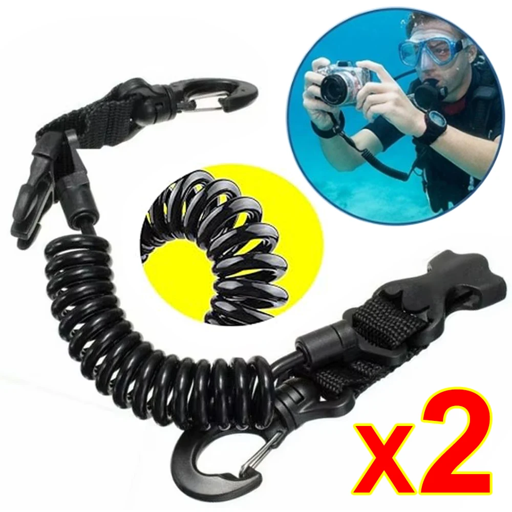 1/2 Piezas de Alta Calidad, Cuerda Anticaída para Buceo, Cordón para Cámara de Canoa, Clip de Liberación Rápida para Kayak, Natación y Deportes Acuáticos