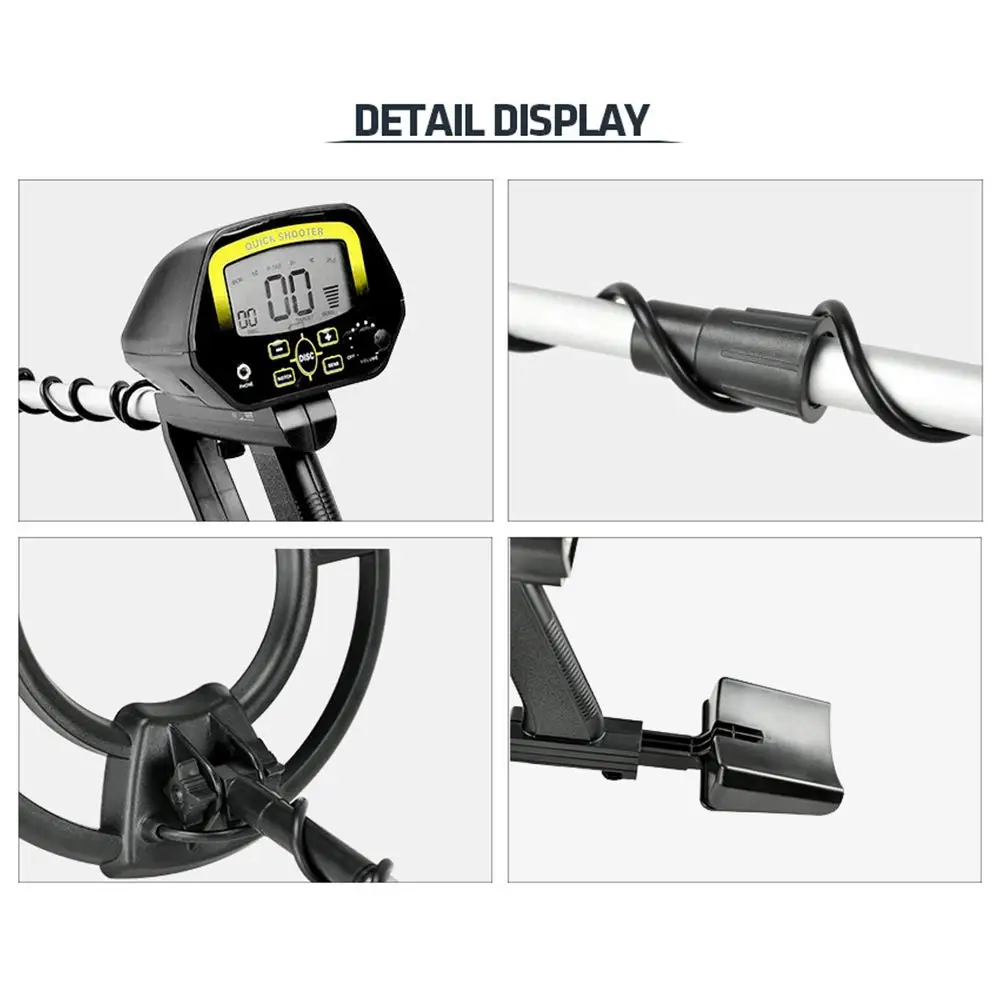 LCD Display MD-4060 Metal Detector Gold Digger Treasure Hunter Adjustable Sensitivity Waterproof Search Coil Detect All Metal