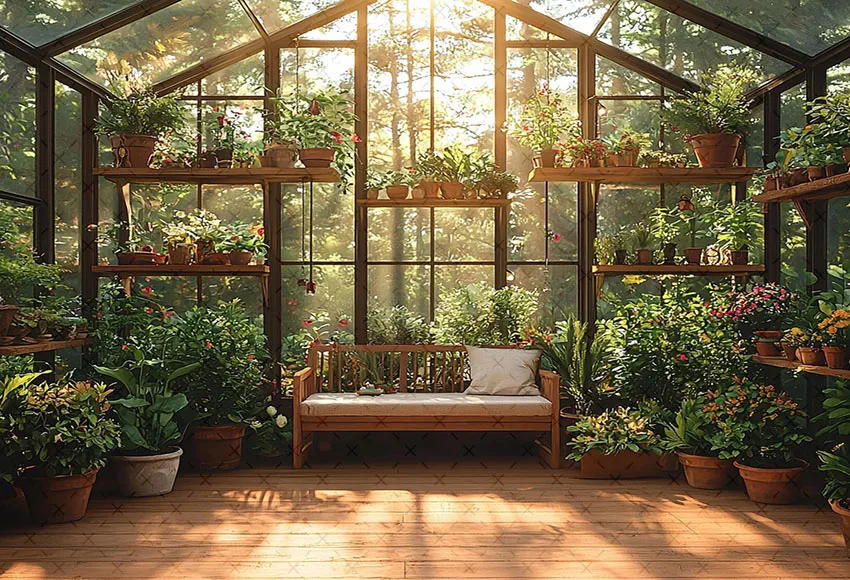 Mehofond-Arrière-Plan de Photographie pour Studio Photo, Scène de Printemps, Chambre à Fleurs, Jardin de Plantes, Décor de Portrait de ixd'Anniversaire pour Enfants