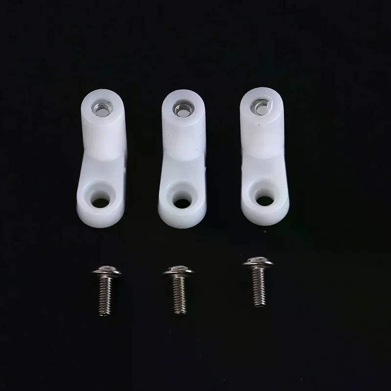 10pcs 20mm L Type Plastic PCB Mounting Feet with Screws Fixed Right Angle Standoffs for Electronic Components