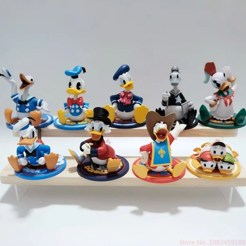 Disney-Modèle de collection de figurines d'action avec boîte ennemi, Donald Duck, 90e série des travailleurs, Mysteriou, remise des diplômes, cadeaux d'anniversaire, offre spéciale