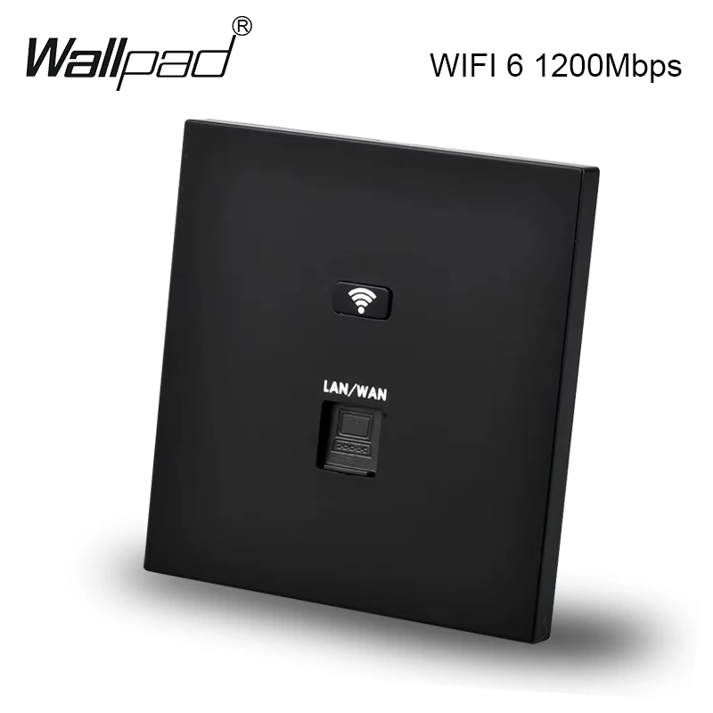 

WIFI6 1200Mbps Dual Band 2.4Ghz 5Ghz Full Gigabit High Bandwidth Wifi 6 AP POE AP Panel Adapter Receiver Repeater Wall Embedded