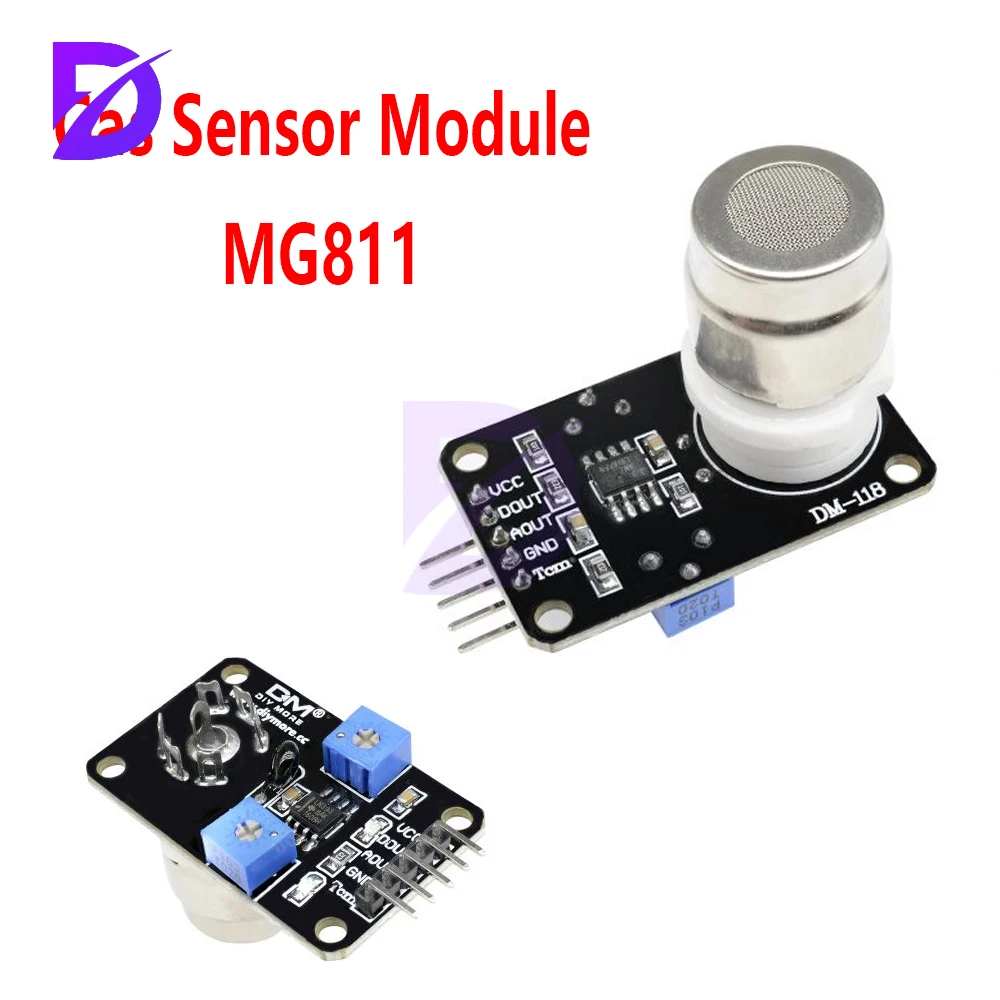 Dc 6v Mg811 Módulo Sensor de Gás de Dióxido de Carbono Detector de Gás Tipo de Tensão Sonda de Indução
