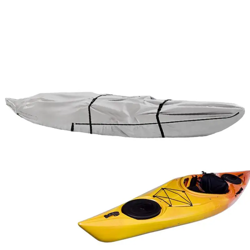 

Waterproof Kayak Cover Canoe Storage Kayak Cover Protective Tear-Resistant Oxford Cloth Kayak Protector Heavy Duty With Zippers