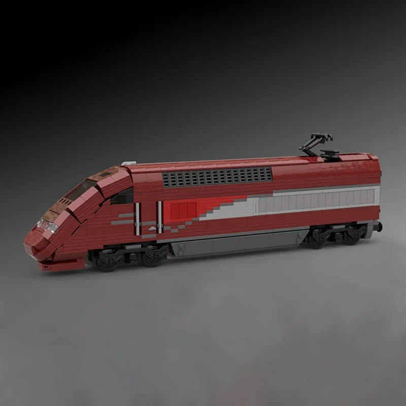 Moc Building Blocks Thalys PBKA High Speed Train Technology Modular Bricks Model  Gifts Christmas Toys DIY Sets Assembly