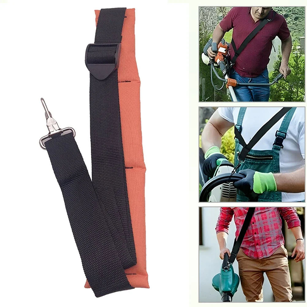 1pc Lawn Mower Harness Strap Adjustable Grass Trimmer Strap Labor Saving Belt Mower Shoulder Strap Garden Tool Parts