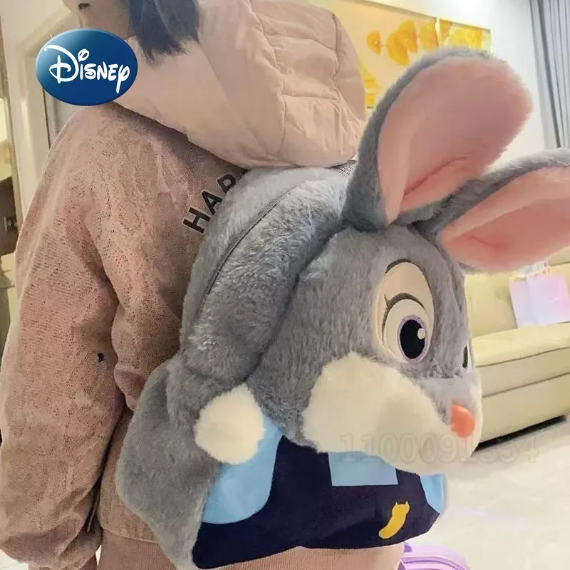 Plecak pluszowy Disney Judy Nick, kreskówkowy, uroczy plecak dla dzieci, modny plecak szkolny 3D, wysoka jakość