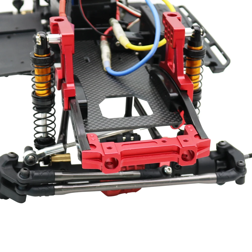 Aluminum Alloy Front Rear Rail Bumper Mounts Stand for 1/10 RC Crawler AXIAL SCX10 II 90046 90047 Metal Upgrade Parts