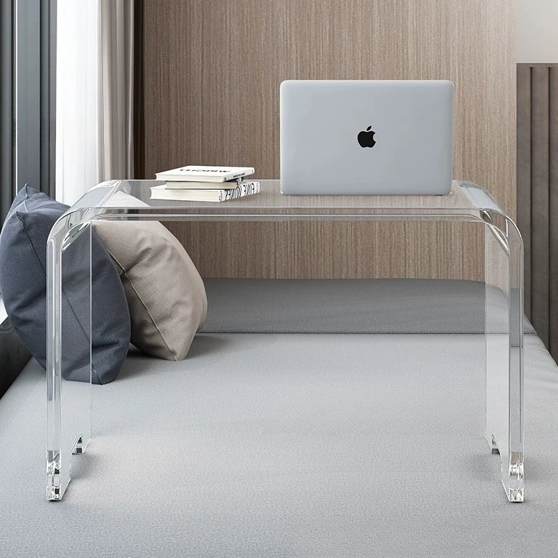 

Acrylic transparent bay window table, balcony home small coffee table, low table, bedroom floor desk bed computer